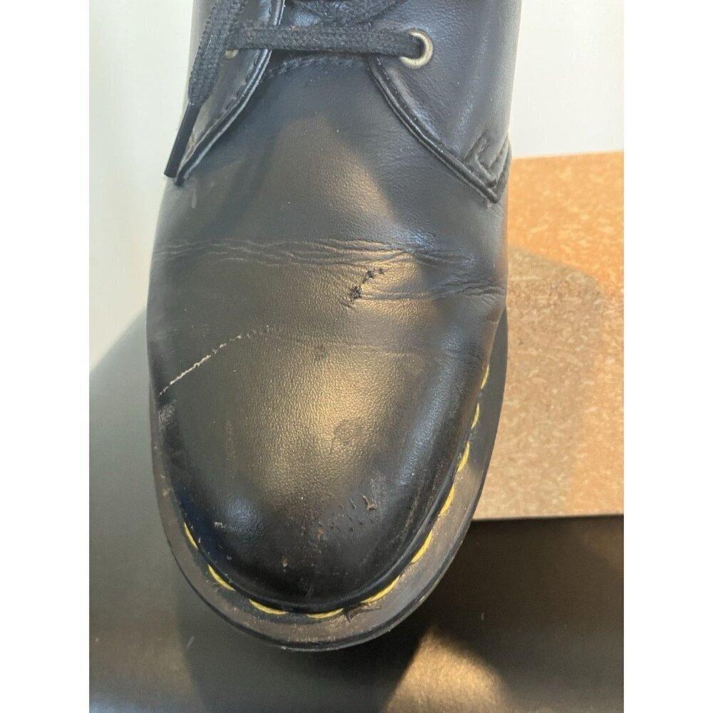 Doc Martens US, Men 6 Ladies 7, Black Vegan Lace-Up Oxford Shoes AW004 - Picture 4 of 11